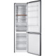 MPM MPM-400-FF-61/C Total No Frost alulfagyasztós kombinált hűtőszekrény, 264/113L, inverter kompresszor, 60x59x201 cm, night inox