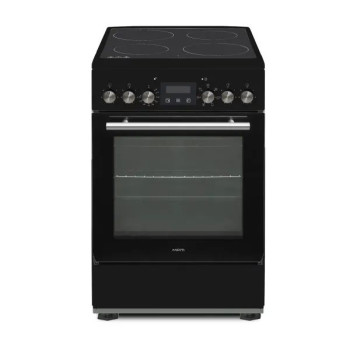 MPM MPM-55-KEC-41 kerámialapos tűzhely, 55L, 50x60x82 cm, fekete szín 