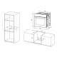 MPM MPM-63-BO-30 beépíthető sütő, 76L, 59.5x56.5x59.5 cm, fekete szín