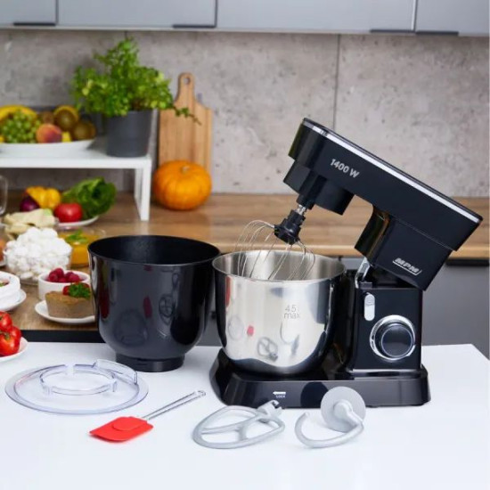 MPM-MRK-25 konyhai robotgép, 1400W, 5L, fekete szín 