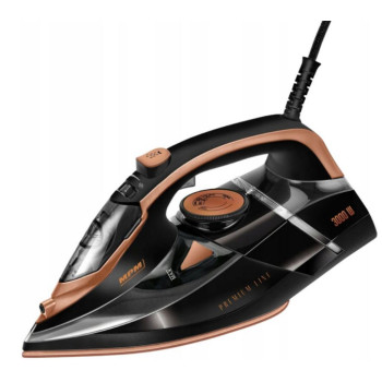 MPM MPM-MZE-24/C gőzölős vasaló, 3000W, fekete/barna szín, kerámia vasalótalp