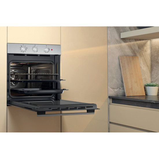 Whirlpool OMK38HU0X beépíthető sütő, 71L, 59.5x55.1x59.5 cm, Cook3 funkció, inox szín 