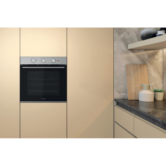 Whirlpool OMK38HU0X beépíthető sütő, 71L, 59.5x55.1x59.5 cm, Cook3 funkció, inox szín 