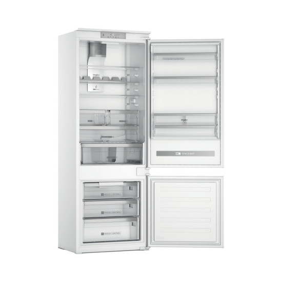 Whirlpool SP40 812 EU 2 beépíthető alulfagyasztós kombinált hűtőszekrény, Zen Inverter Kompresszor, 299/101L, 69x54.5x193.5 cm