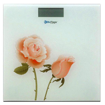 Orion BM-PSC2015 személymérleg, 180 kg- os méréshatár, rózsa mintás