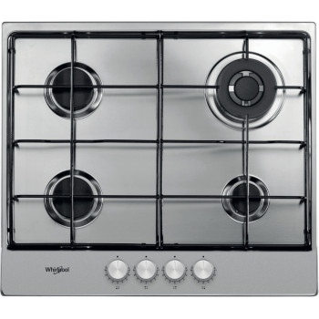 Whirlpool TGML 651 IX beépíthető gáz főzőlap, 58x51x5.6 cm, wok égőfej, inox szín 