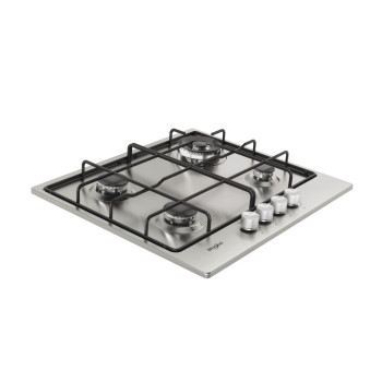 Whirlpool TGML 651 IX beépíthető gáz főzőlap, 58x51x5.6 cm, wok égőfej, inox szín 