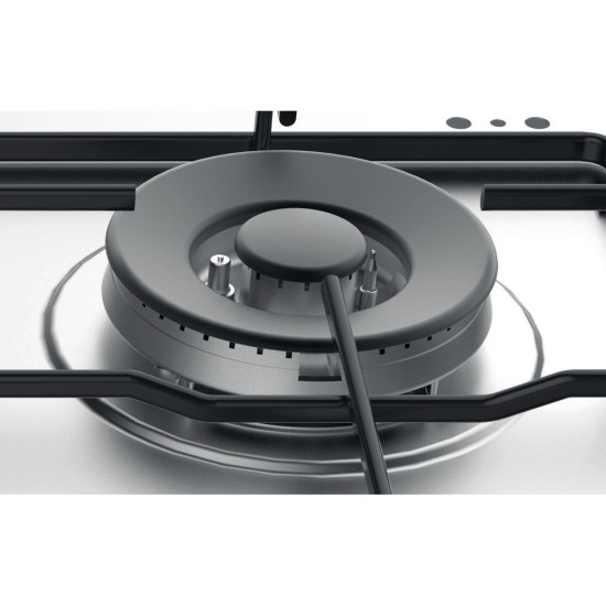 Whirlpool TGML 651 IX beépíthető gáz főzőlap, 58x51x5.6 cm, wok égőfej, inox szín 