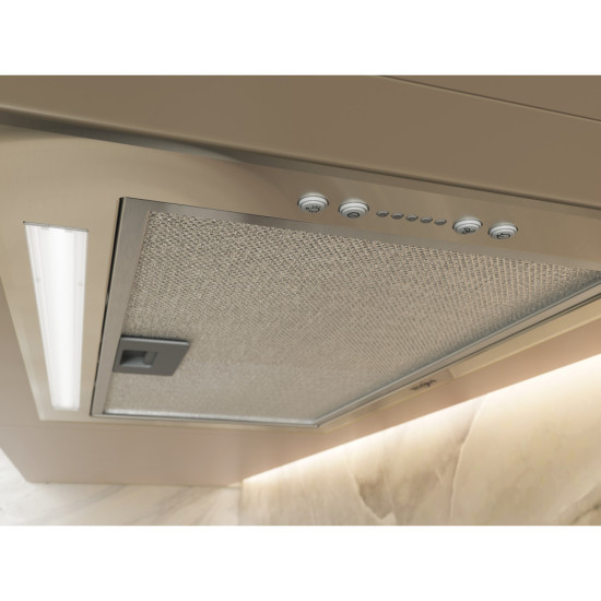 Whirlpool WCTH 63F LEB X kürtőbe építhető konyhai elszívó, 51.4x28.3x25.1 cm, inox szín 