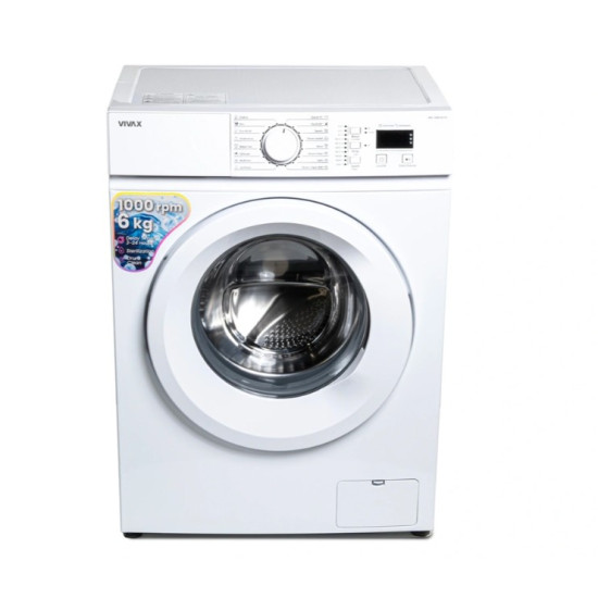 Vivax WFL-100616CDSI elöltöltős mosógép, 6 kg, gőz, inverter motor, 59.5x44x85 cm 