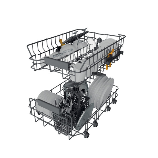 Whirlpool WH2IC10BS7LA0 teljesen beépíthető mosogatógép, automatikus ajtónyitás, 10 teríték, 44.8x55.5x82 cm