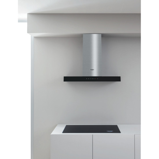 Whirlpool WHBS 62F LT K/1 sziget elszívó, 59.8x45.5x114 cm, fekete szín 