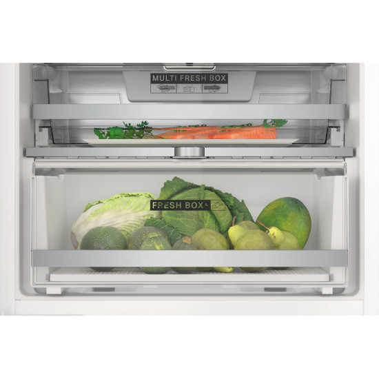 Whirlpool WHC20 T573 P Total No Frost beépíthető alulfagyasztós hűtőszekrény, Zen Inverter Kompresszor, 212/68L, 54x54.5x193.5 cm