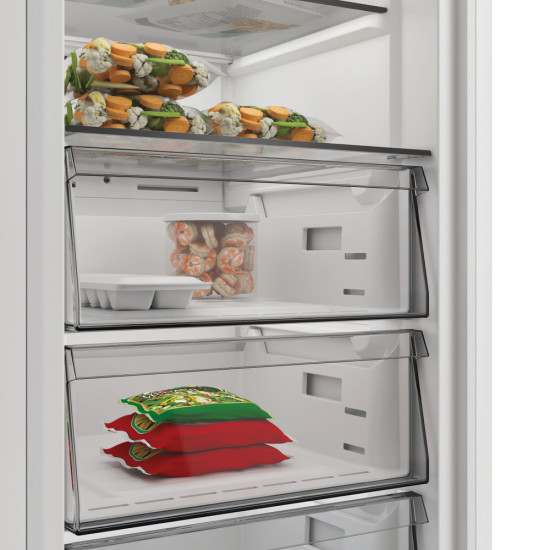 Whirlpool WHMFF 6312 XP4 fagyasztószekrény, 286L, 59.7x70.9x186.5 cm, ezüst szín 