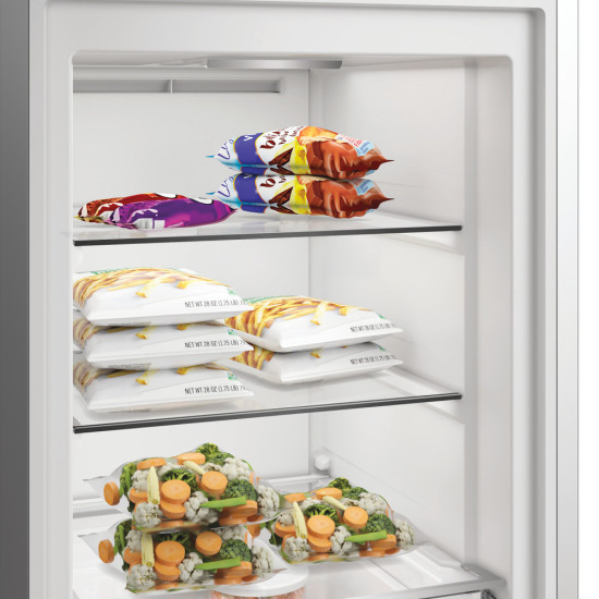 Whirlpool WHMFF 6312 XP4 fagyasztószekrény, 286L, 59.7x70.9x186.5 cm, ezüst szín 