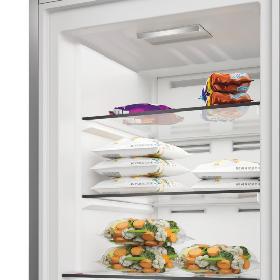 Whirlpool WHMFF 6312 XP4 fagyasztószekrény, 286L, 59.7x70.9x186.5 cm, ezüst szín 