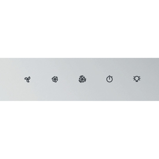 Whirlpool WHVP 62F LT W beépíthető falra szerelhető döntött kürtös konyhai elszívó, 59.8x19.2x71 cm, fehér szín 