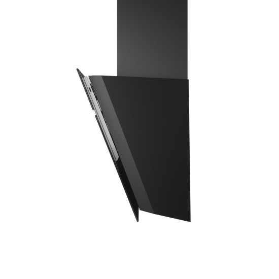 Whirlpool WHVS 61F LT DP K beépíthető falra szerelhető döntött kürtös konyhai elszívó, 59.8x37.1x147.5 cm, fekete szín