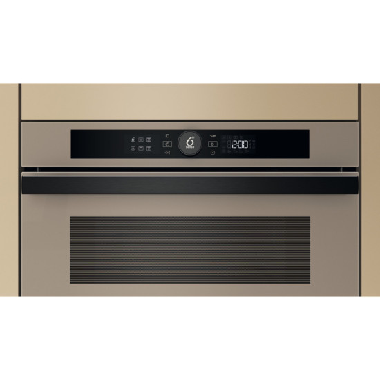 Whirlpool WMD44ME beépíthető mikrohullámú sütő, 1000W, 31L, 59.5x46.8x38.5 cm, urban beige szín 