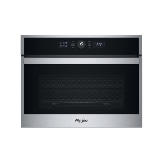 Whirlpool WMW44HMX beépíthető mikrohullámú sütő, 900W, 40L, 59.5x56x45.5 cm, inox 