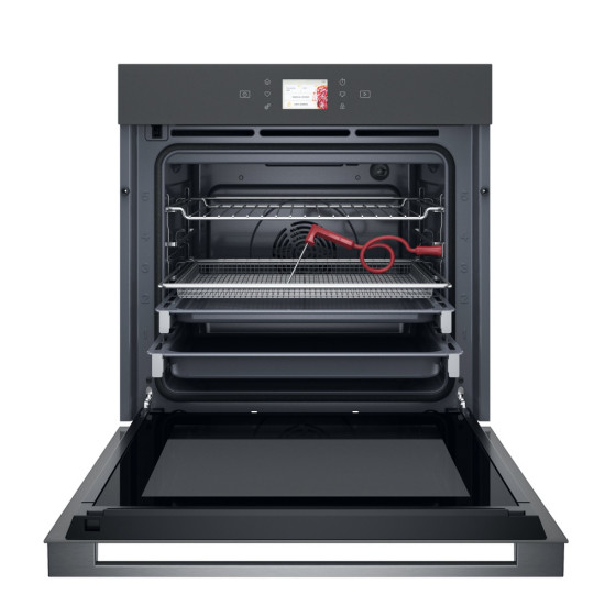 Whirlpool WOI118FPT2SSMA beépíthető sütő, 73L, 59.5x56.4x59.7 cm, 6. Érzék technológia előre beállított receptek, pirolitikus és hidrolitikus tisztítás, csillagpor szürke matt szín 