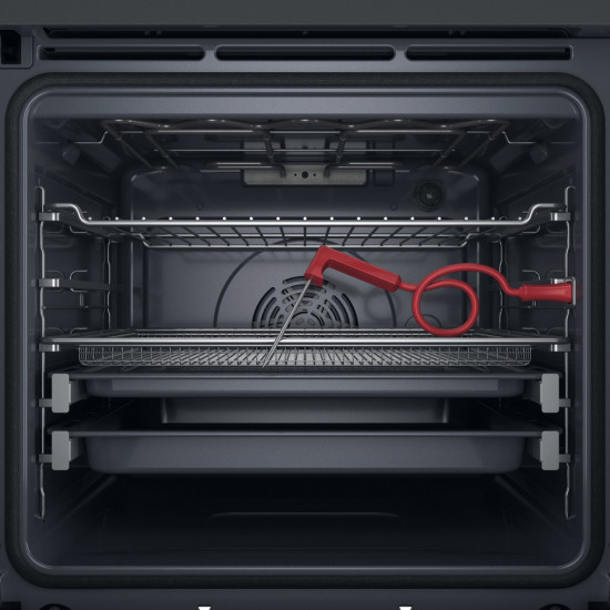 Whirlpool WOI118FPT2SSMA beépíthető sütő, 73L, 59.5x56.4x59.7 cm, 6. Érzék technológia előre beállított receptek, pirolitikus és hidrolitikus tisztítás, csillagpor szürke matt szín 