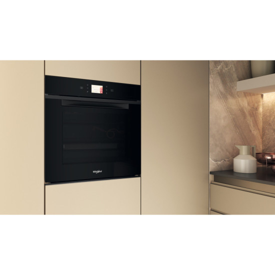 Whirlpool WOI11P8FHT2SBAF beépíthető sütő, 6. Érzék technológia előre beállított receptek, 59.5x56.4x59.7 cm, fekete szín