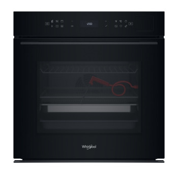 Whirlpool WOI7P8FHT1SBA beépíthető sütő, 73L, 6. Érzék technológia előre beállított receptek, 59.5x56.4x59.7 cm, fekete szín 