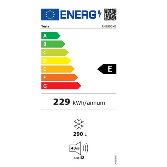 Tesla RH2950ME fagyasztóláda 290L