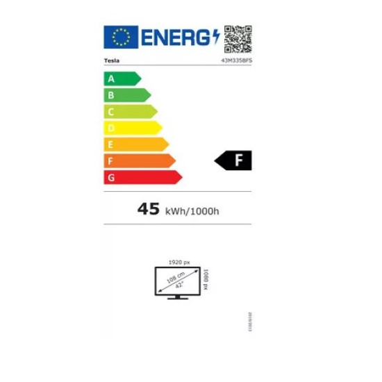 Tesla 43M335BFS 43" 109cm,FULL HD SMART LED TV 