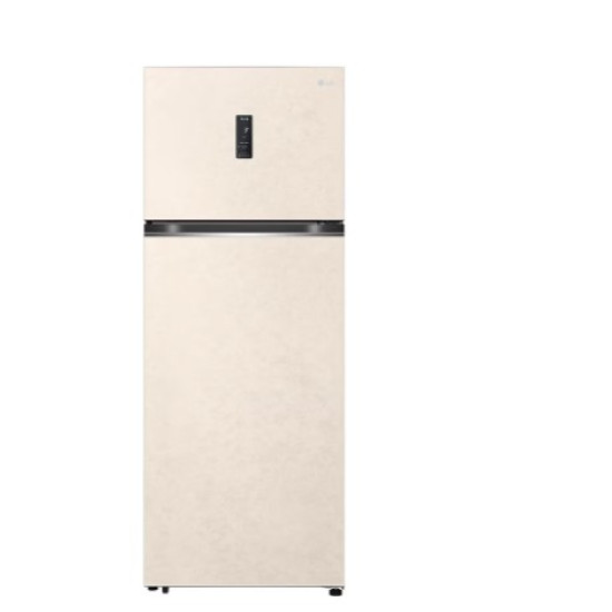 LG GTBV44SEBKD felülfagyasztós kombinált hűtőszekrény,DoorCooling+™ és ThinQ™ technológia,461L kapacitás,Smart Inverter Kompresszor,184.5cm magas,Wifi,bőrszínű bézs 