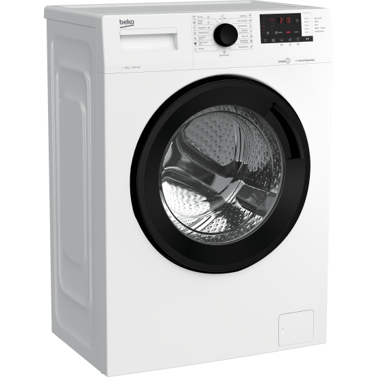 Beko WUE7612XBWS keskeny elöltőltős mosógép 7kg,gőzfunkció,inverteres motor, 60x49x84.5 cm 