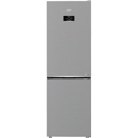 Beko B5RCNA366HXB1 No Frost alulfagyasztós kombinált hűtőszekrény,acélszürke szín,186.5cm