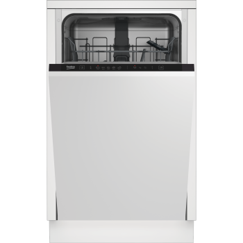 Beko DIS35025 teljesen beépíthető keskeny mosogatógép, 10 terítékes, 44.8x55x81.8 cm