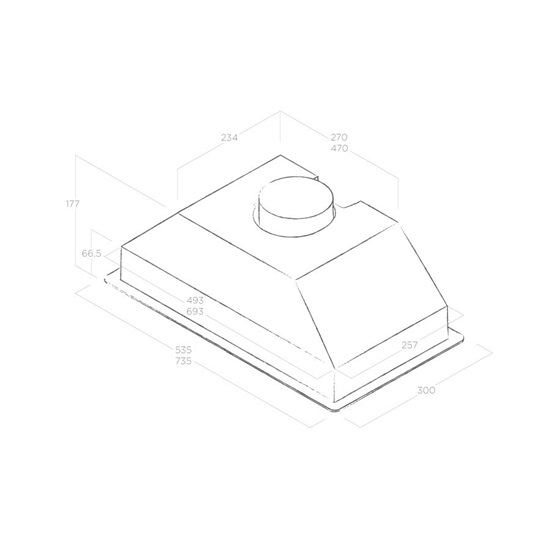 Elica PRF0142716 ERA C WH/A/52 fehér,felsőszekrénybe építhető konyhai elszívó,60cm