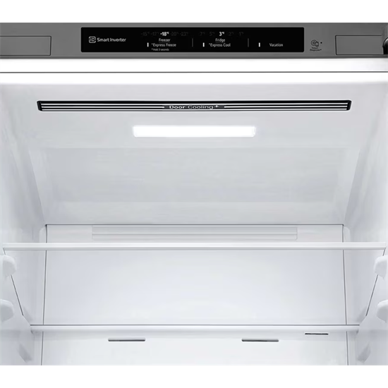 LG GBF3102DPY No Frost alulfagyasztós kombinált hűtő, DoorCooling+™ Inverter Kompresszor,vízadagoló,hamvas matt ezüst, 186x59,5X68,2cm