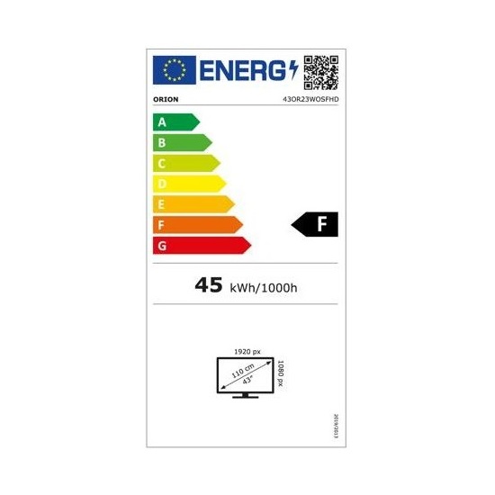 Orion 43OR23WOSFHD FHD Smart LED TV,109cm,43" 