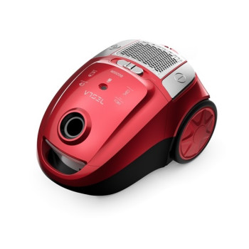 Tesla BG200R porzsákos porszívó, 800W, fém teleszkópos toldócsővel, piros