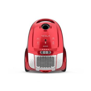 Tesla BG200R porzsákos porszívó, 800W, fém teleszkópos toldócsővel, piros