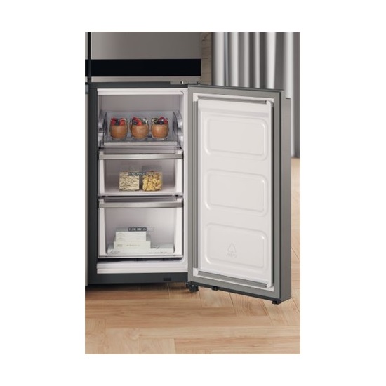 Whirlpool WQ9 U2BL EF No Frost side by side hűtőszekrény,187.4cm magas,fekete/inox 