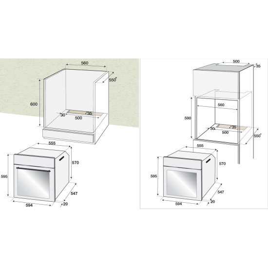 Beko BIE22300XP beépíthető sütő pirolitikus tisztítás,inox,66L