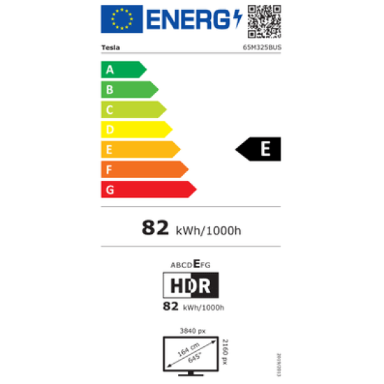 Tesla 65M325BUS 65" 165 cm, UHD 4K OLED SMART TV