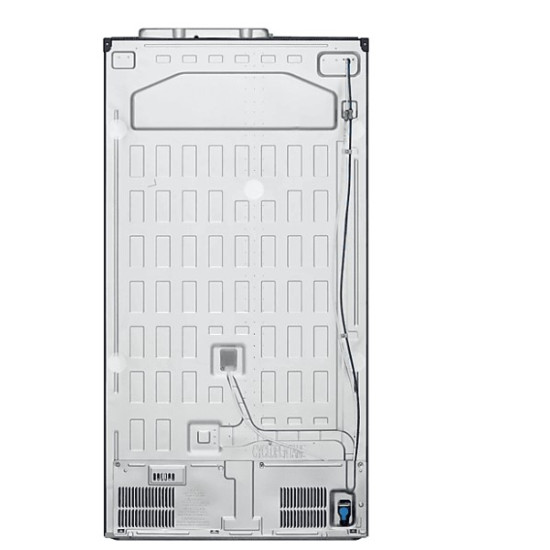 LG GSLV51PZXE Total No Frost side by side hűtőszekrény,Lineáris Inverter Kompresszor,179x91.3x73.5cm,hamvas ezüst