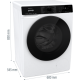 Gorenje WPNA84A2TSWIFI elöltöltős mosógép,inverteres motor,gőzfunkció,8kg