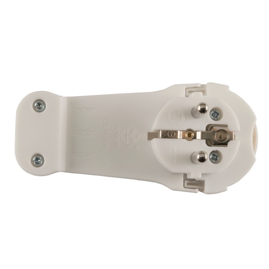 Home NV FP 2 extra lapos földelt csatlakozó dugó NVFP2