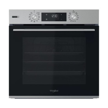 Whirlpool OMSK58HU1SX beépíthető hidrolitikus sütő, Cook 3 funkció, 71L, 59.5x55.1x59.5 cm, inox szín