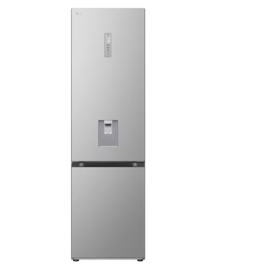 LG GBF7272DPY alulfagyasztós kombinált hűtőszekrény, 276/110L, Smart Inverter Kompresszor, WIFI, 59.5x68.2x203 cm, hamvas matt ezüst szín 