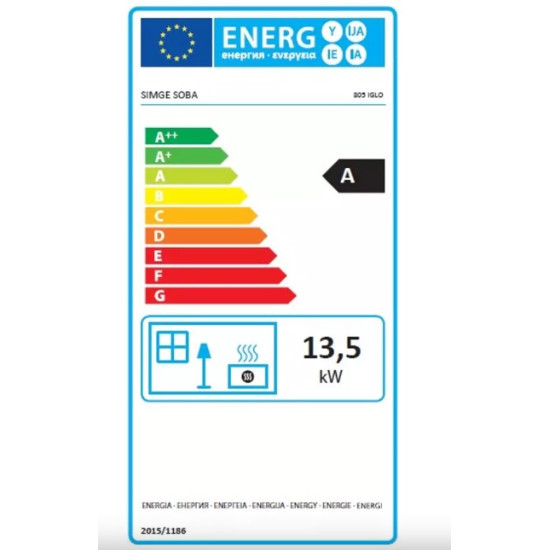 Hunor 805 Iglo kandalló fehér,13.5kW