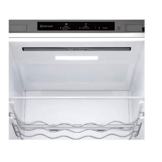 LG GBV3200CPY alulfagyasztós kombinált hűtőszekrény, 277/110L, Smart Inverter Kompresszor, hamvas matt ezüst, 59.5x67.5x203 cm 