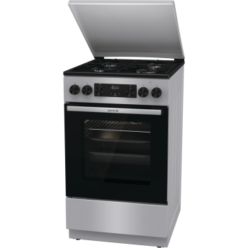 Gorenje GK5C63SH kombinált tűzhely, 70L, fém dísztető, 50x59.4x85 cm, szürke szín 